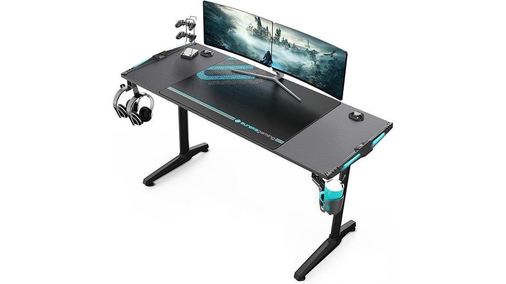 large rgb gaming desk