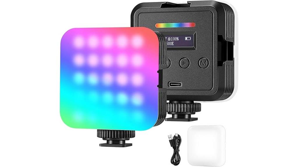 magnetic rgb camera light