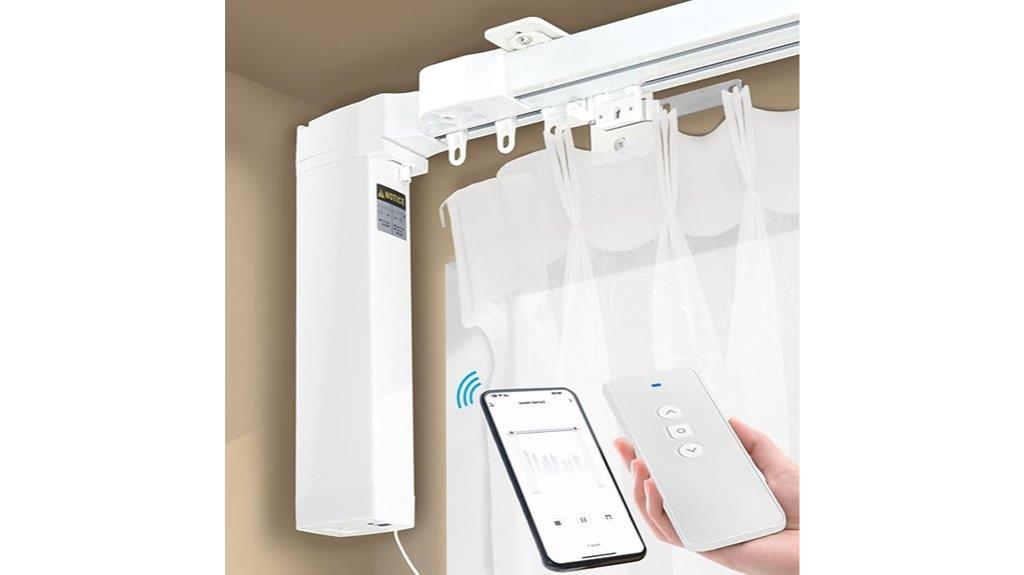 motorized adjustable curtain track