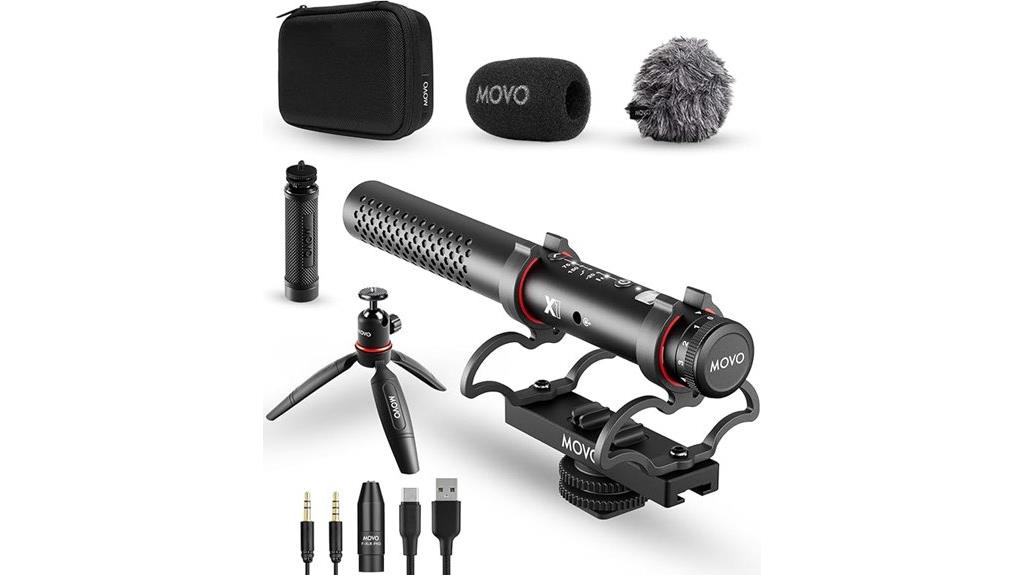 movo x1 shotgun microphone