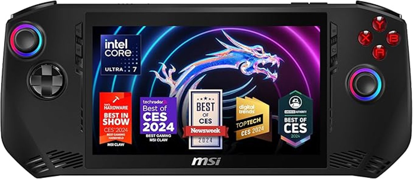 msi claw handheld console