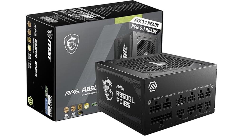 msi mag a850gl power