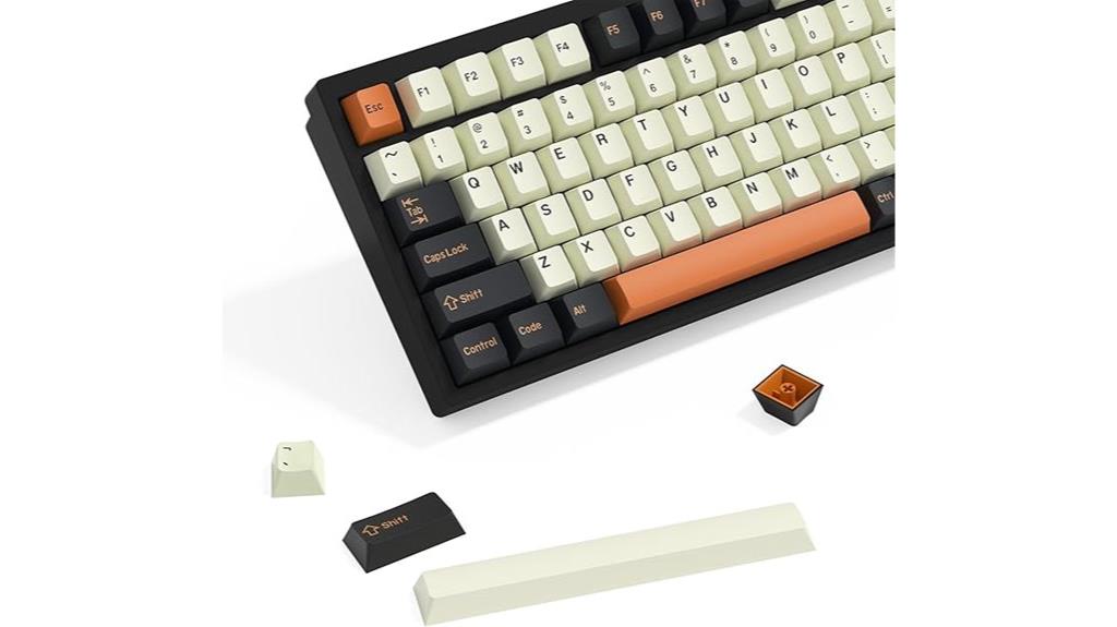 orange double shot keycaps