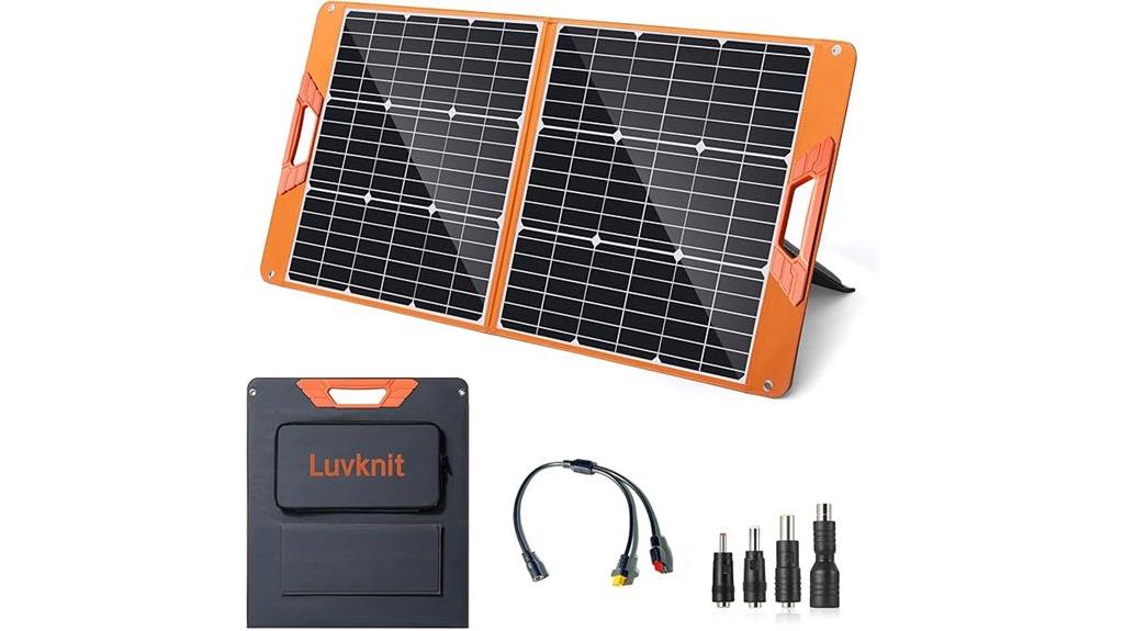 portable 100w foldable solar charger
