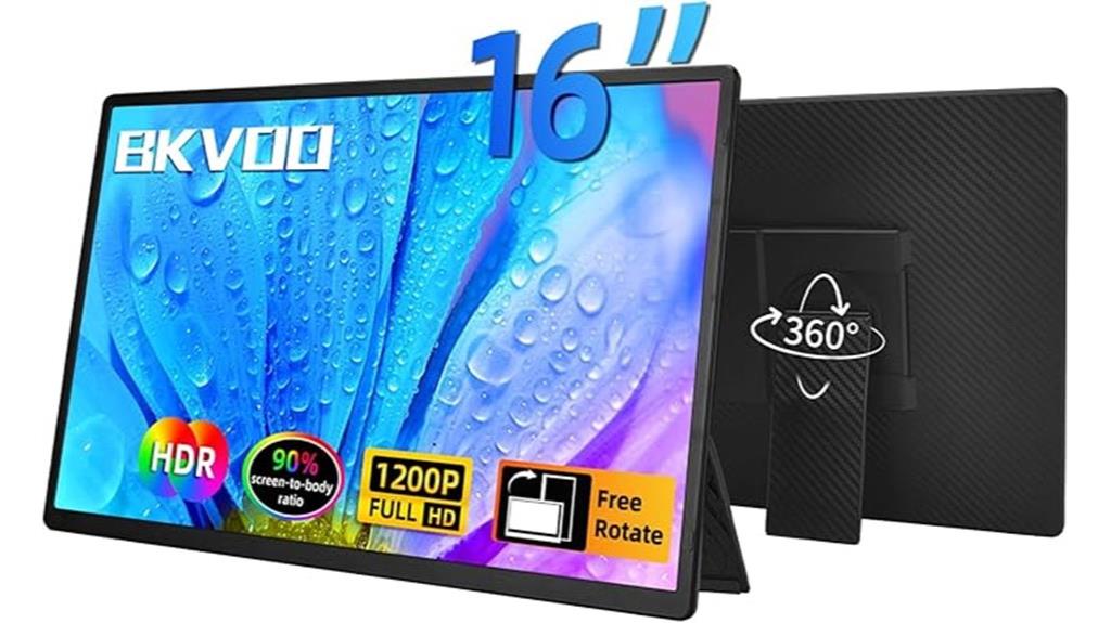 portable 16 inch fhd monitor
