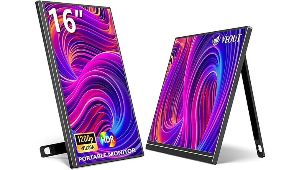 portable 16 ips monitor