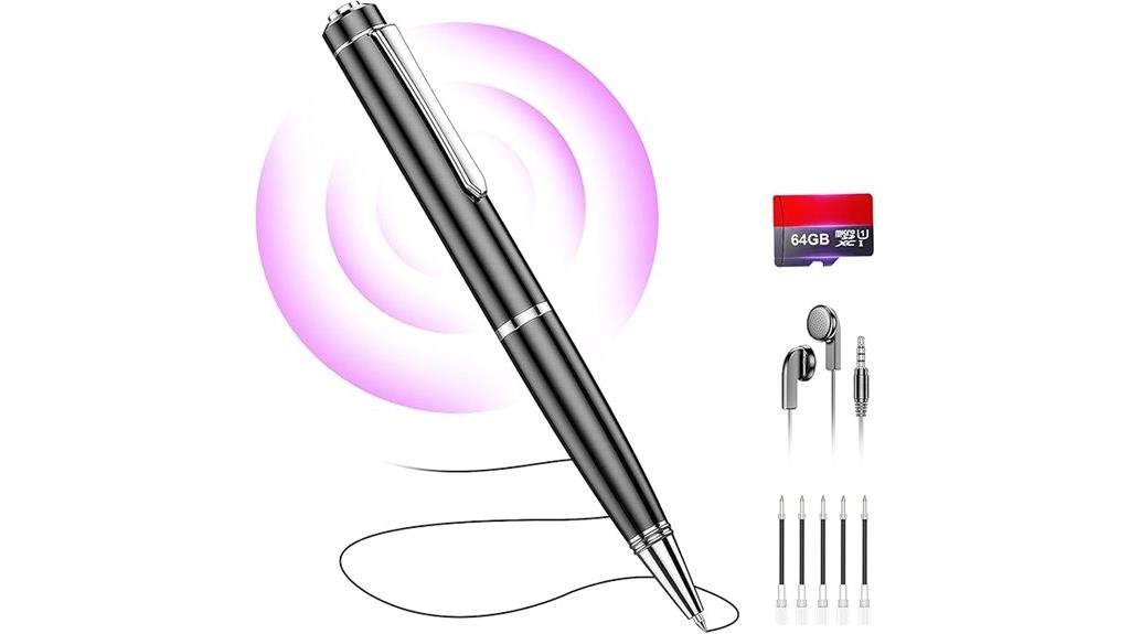 portable 64gb voice recorder