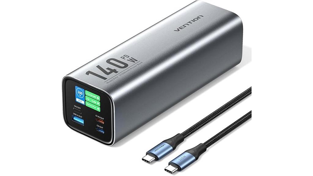 portable aluminum laptop power bank
