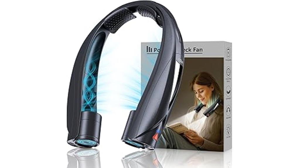 portable led neck fan
