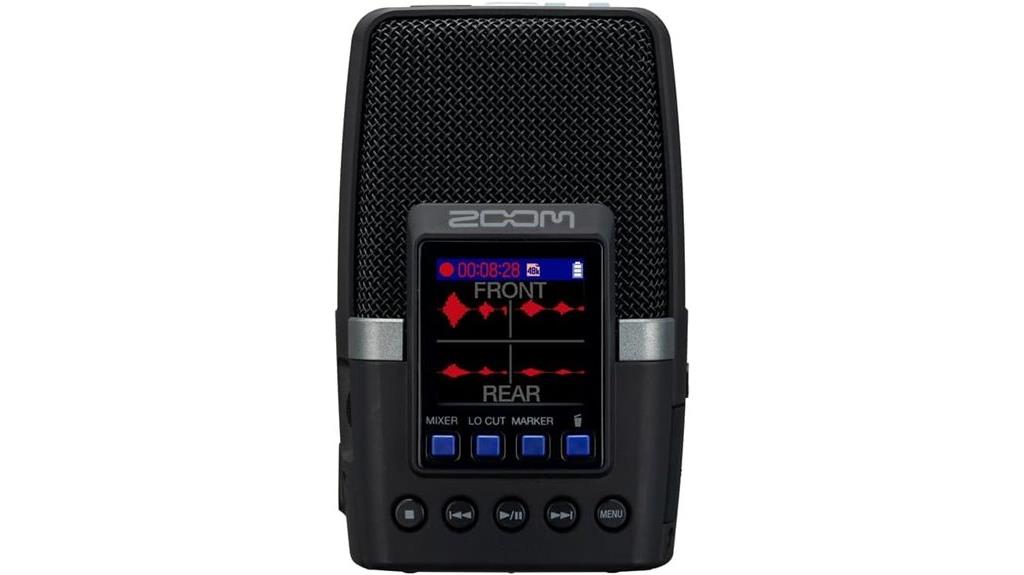 portable recorder with microphones