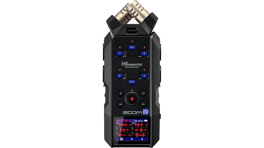 portable recorder with microphones
