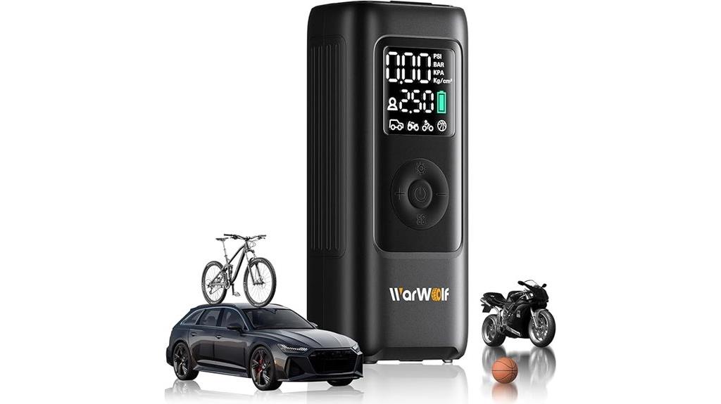 portable tire inflator compressor