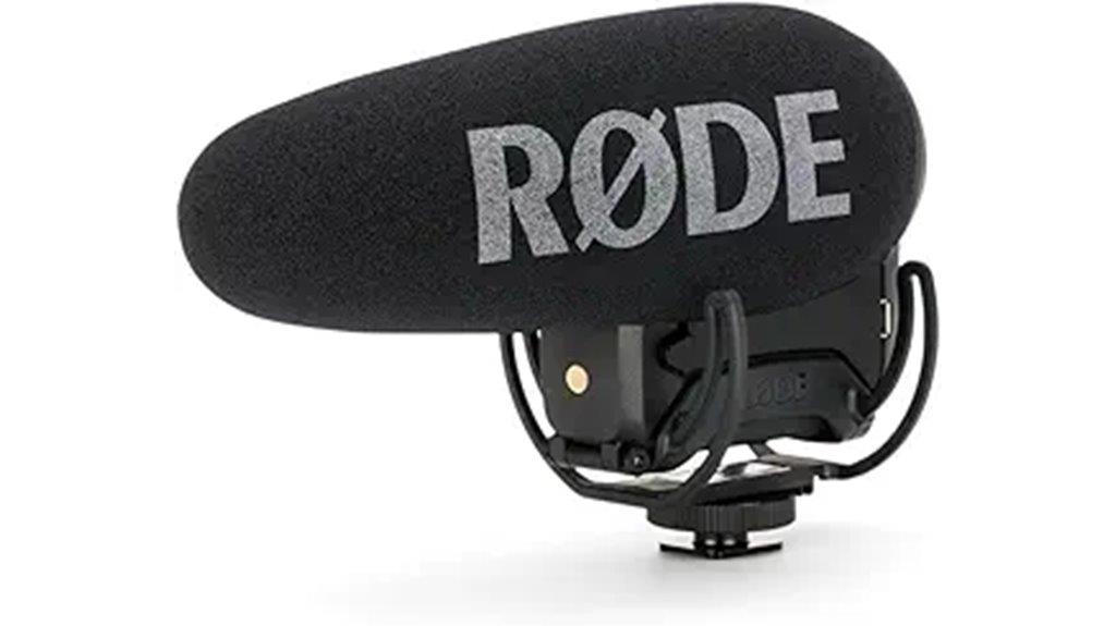 premium black shotgun microphone