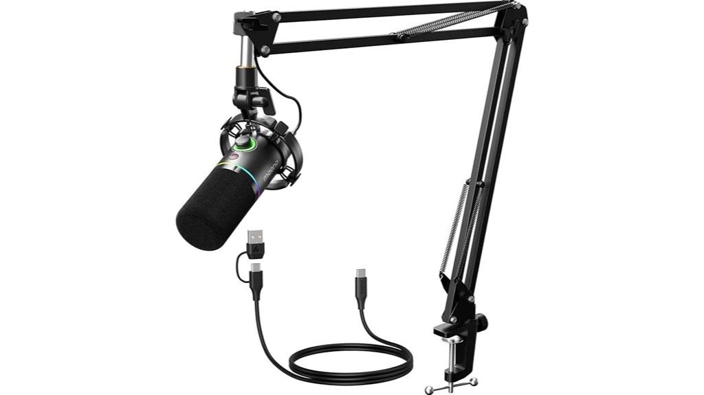 professional microphone with arm