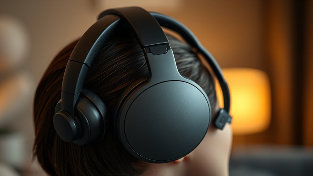 proper device and headphone positioning