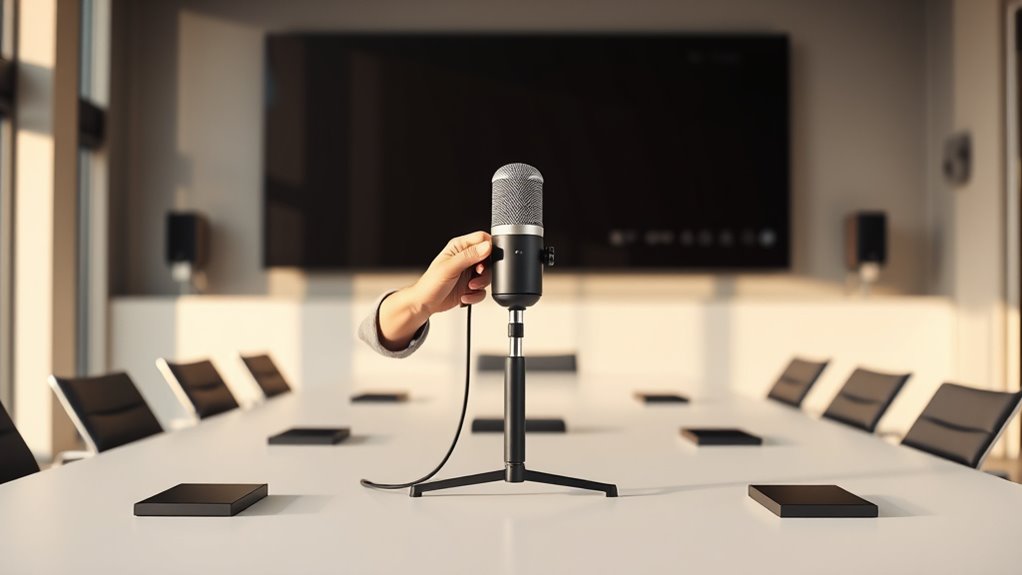 proper microphone and speaker placement
