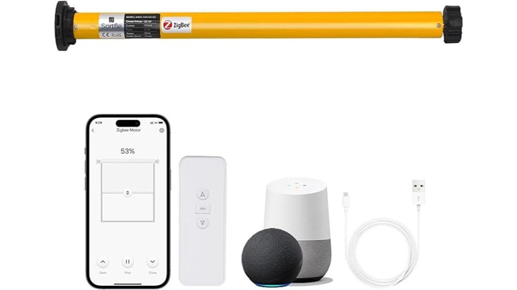rechargeable zigbee blinds motor