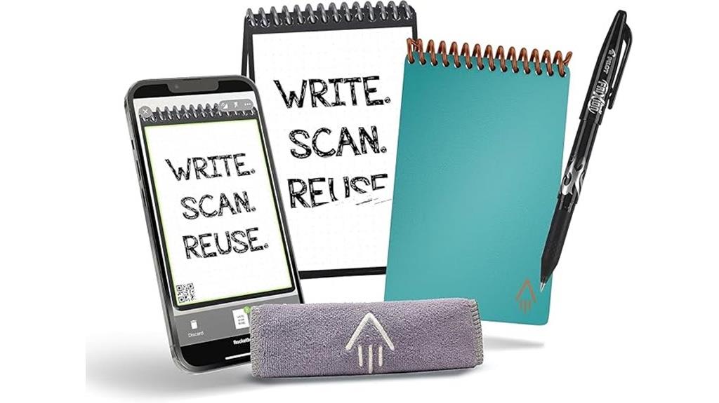 reusable mini spiral notebook