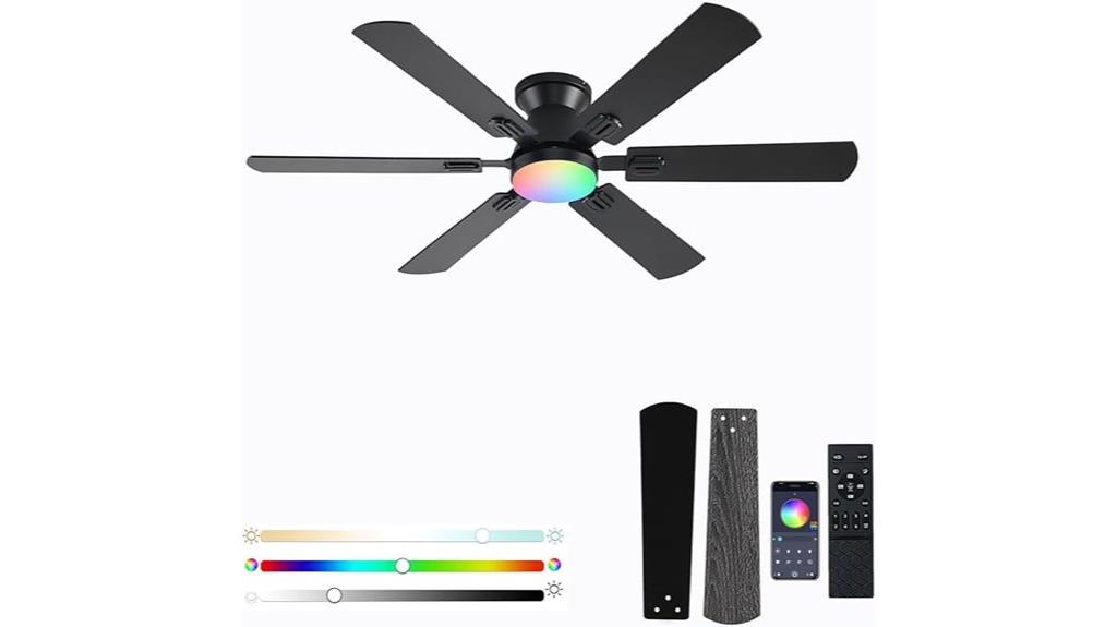 rgb ceiling fan with lights