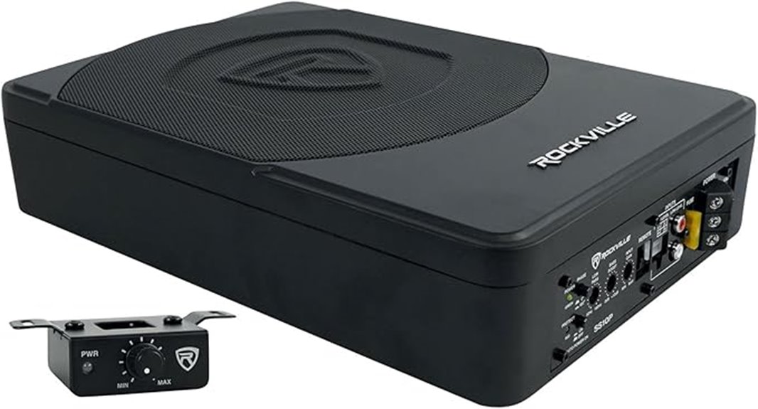 rockville 800w under seat subwoofer