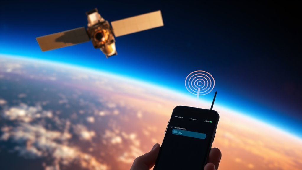 satellite based communication coverage