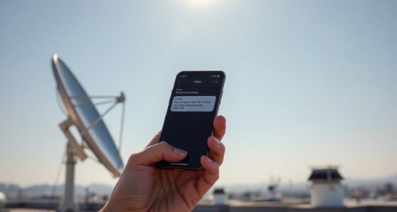 satellite phone messaging system