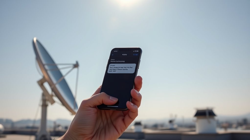 satellite phone messaging system