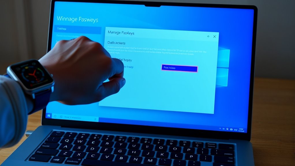 secure update manage passkeys