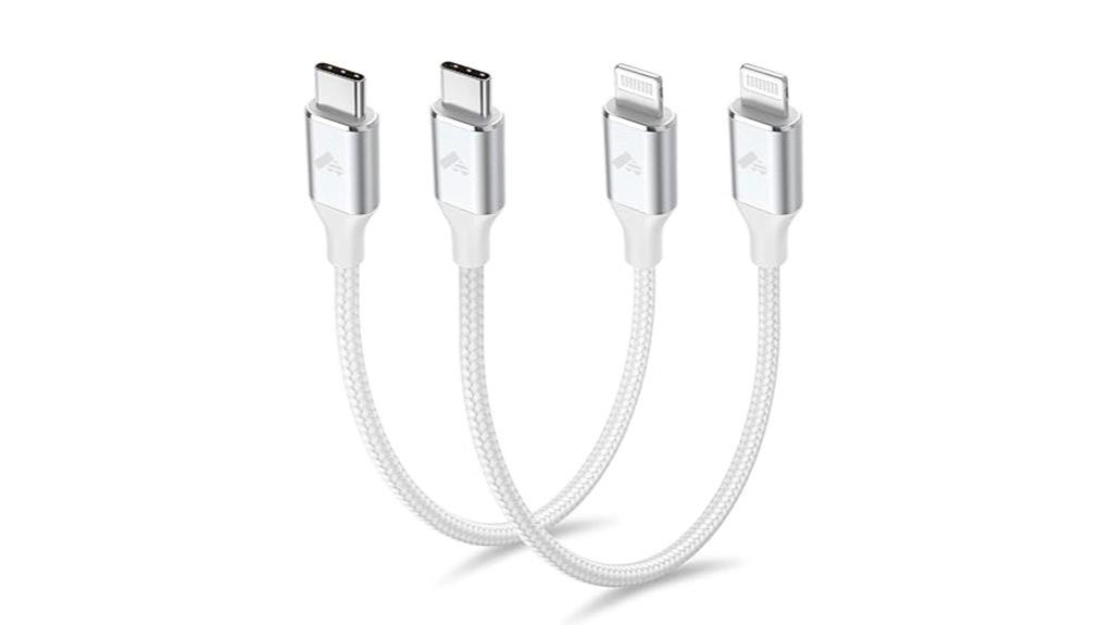 short usb c lightning cables