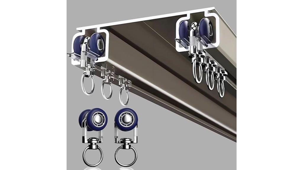 silent aluminum ceiling track