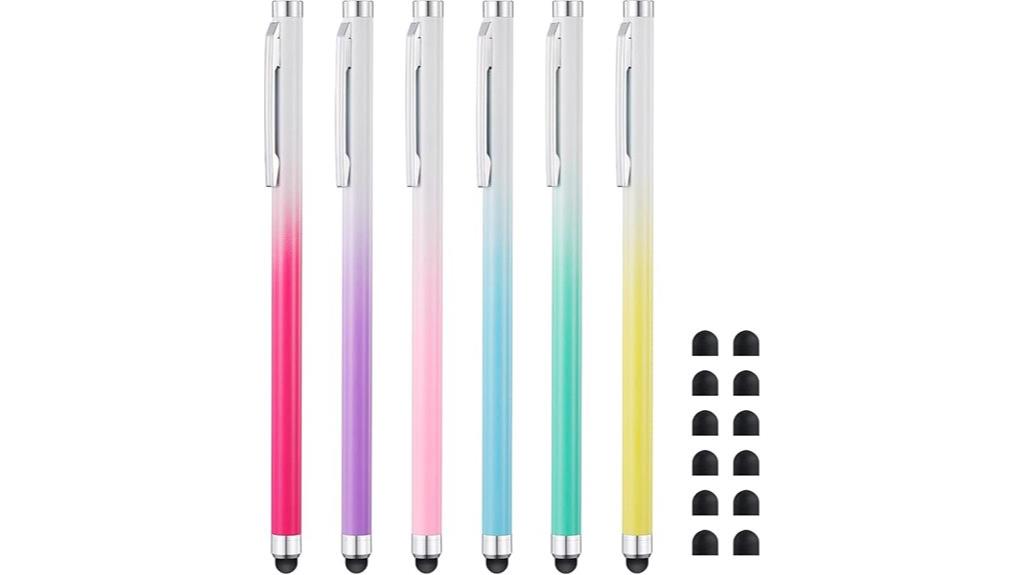 six pack stylus pens
