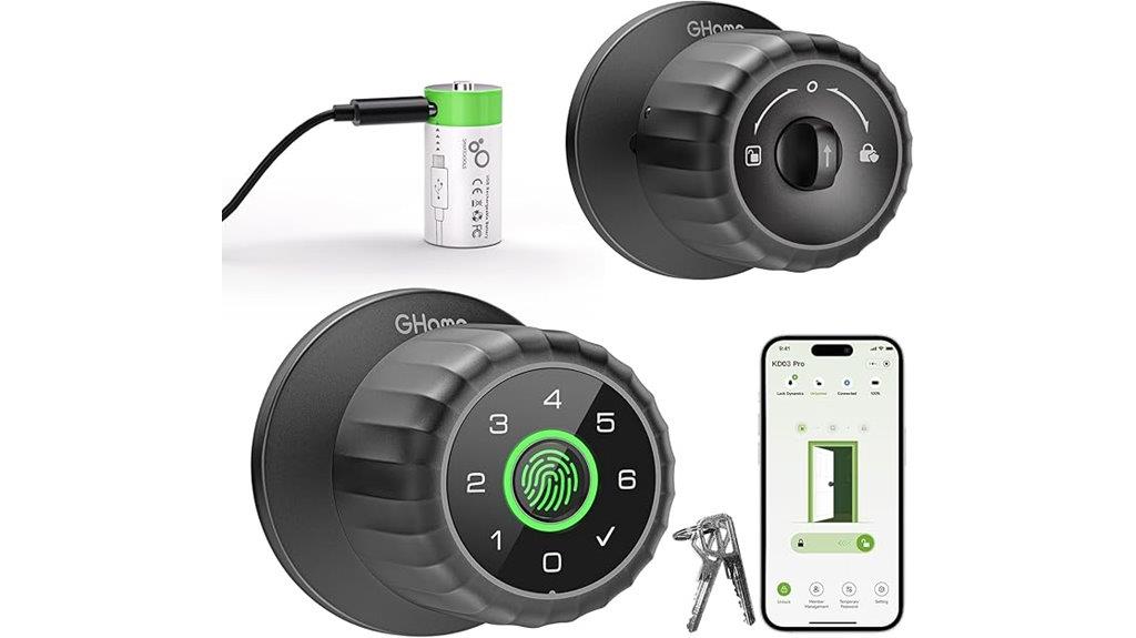 smart fingerprint door lock
