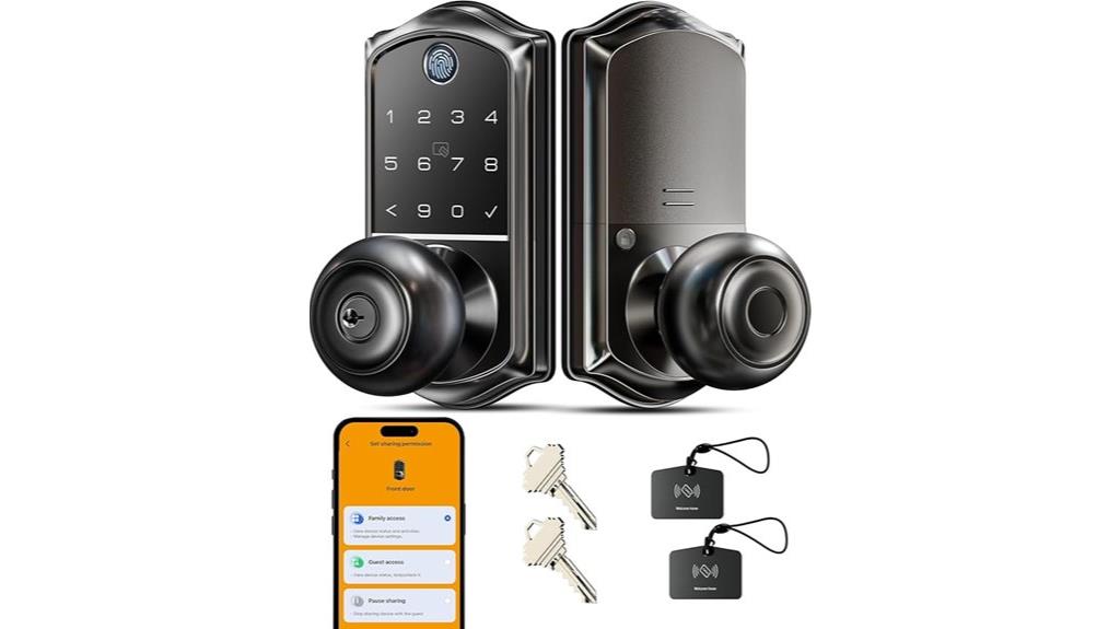 smart lock with knob
