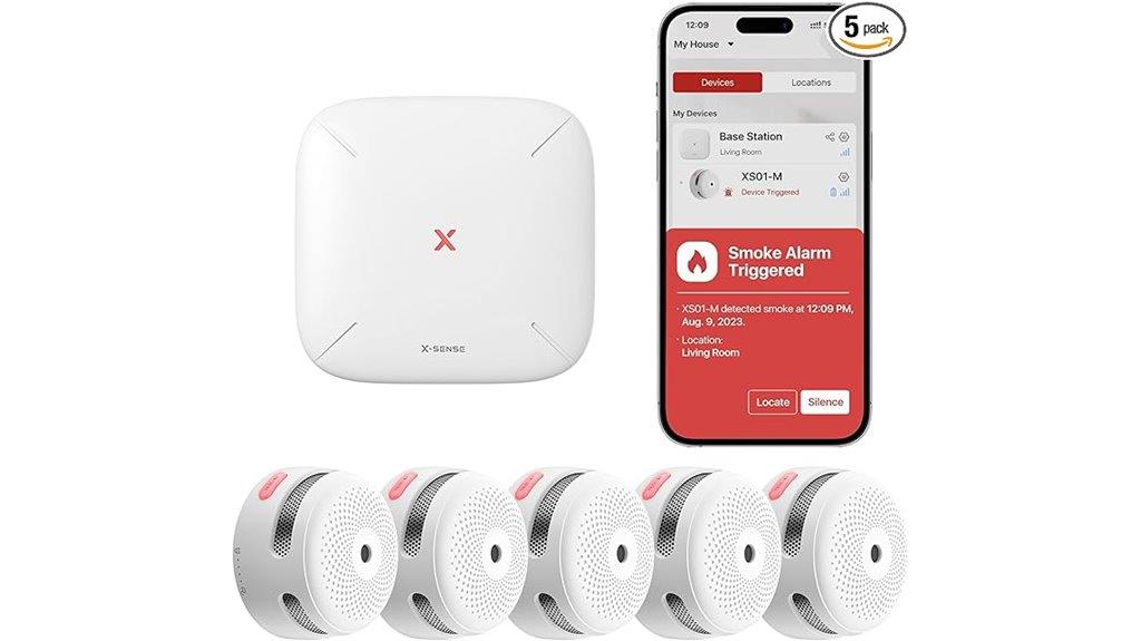 smart smoke detectors base station