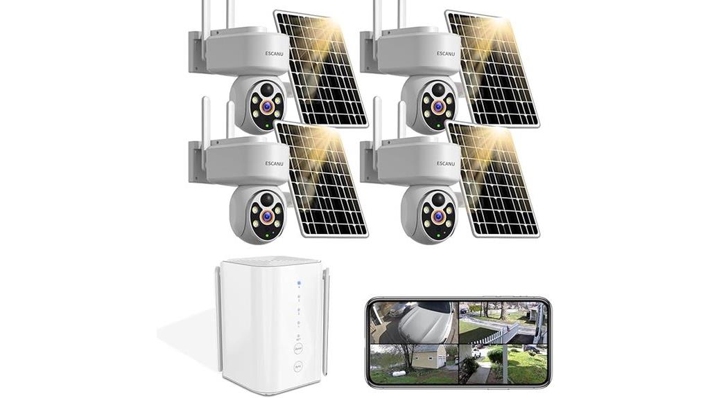 solar powered night vision camera