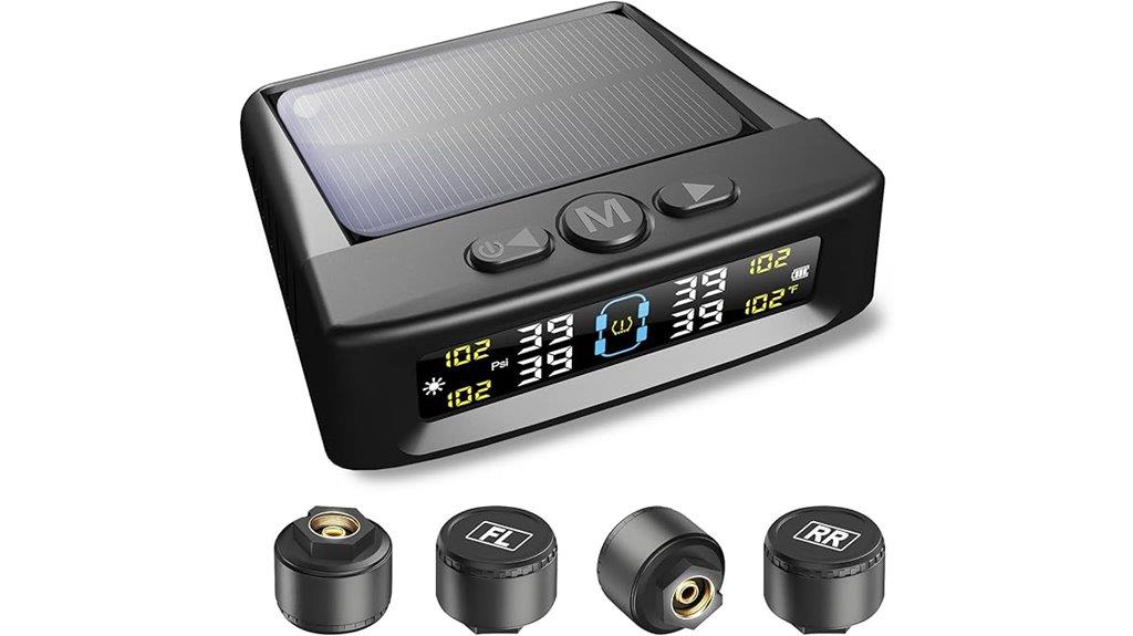 solar powered tire monitor