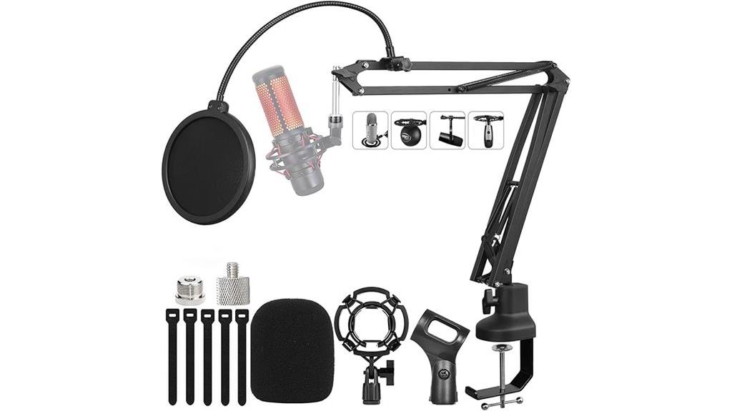 suspension mic with accessories