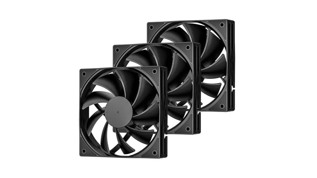 three 120mm fans