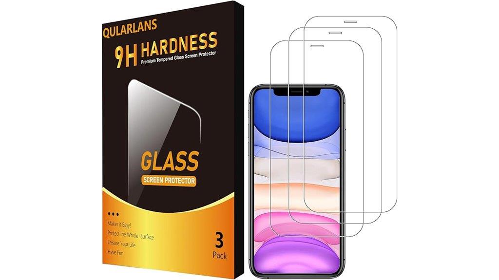 three pack iphone xr protector