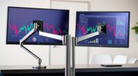 top dual monitor gas spring stands
