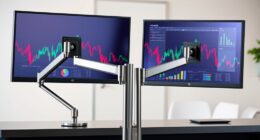 top dual monitor gas spring stands