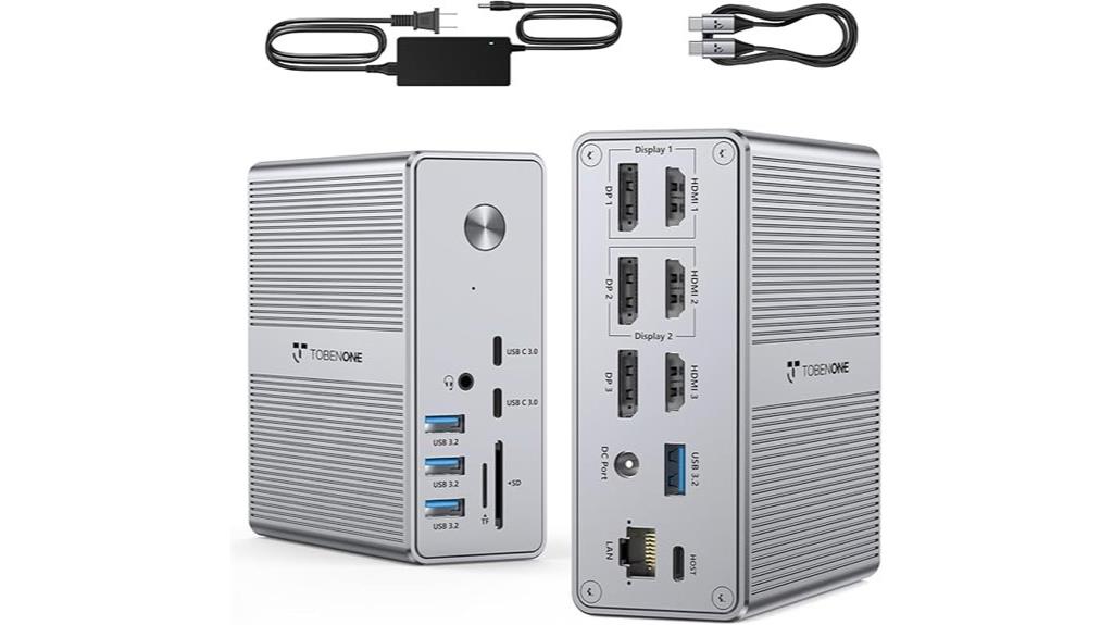 triple 4k monitors dock