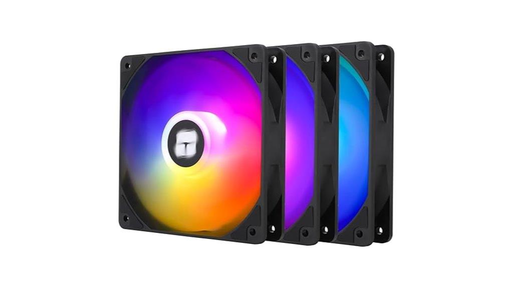 triple argb cpu fans