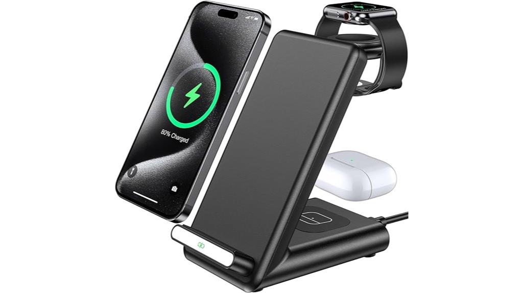 triple device wireless charger