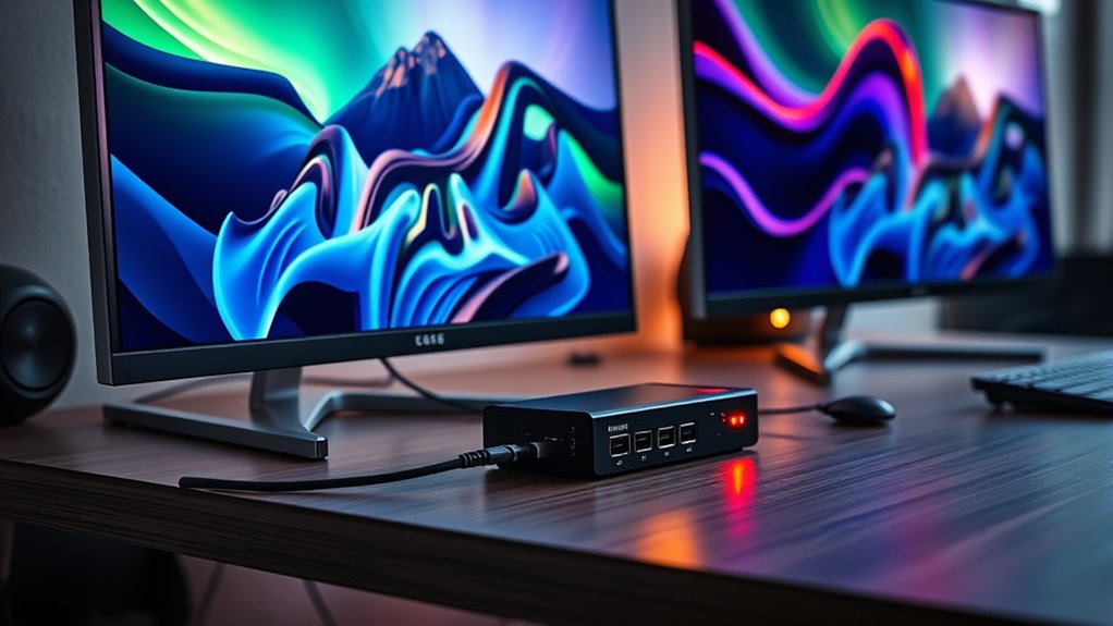 triple display docking requirements