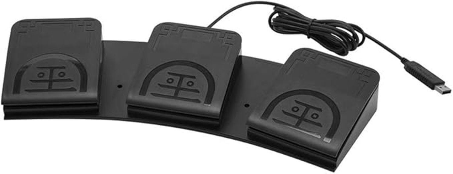 triple usb foot pedal