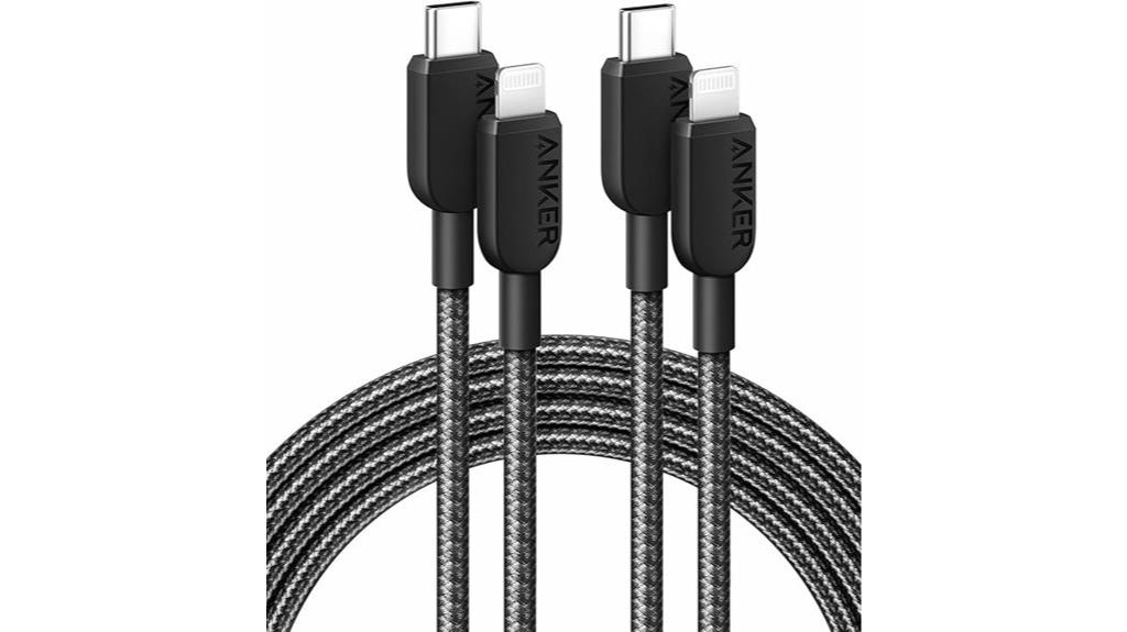 two pack lightning cables