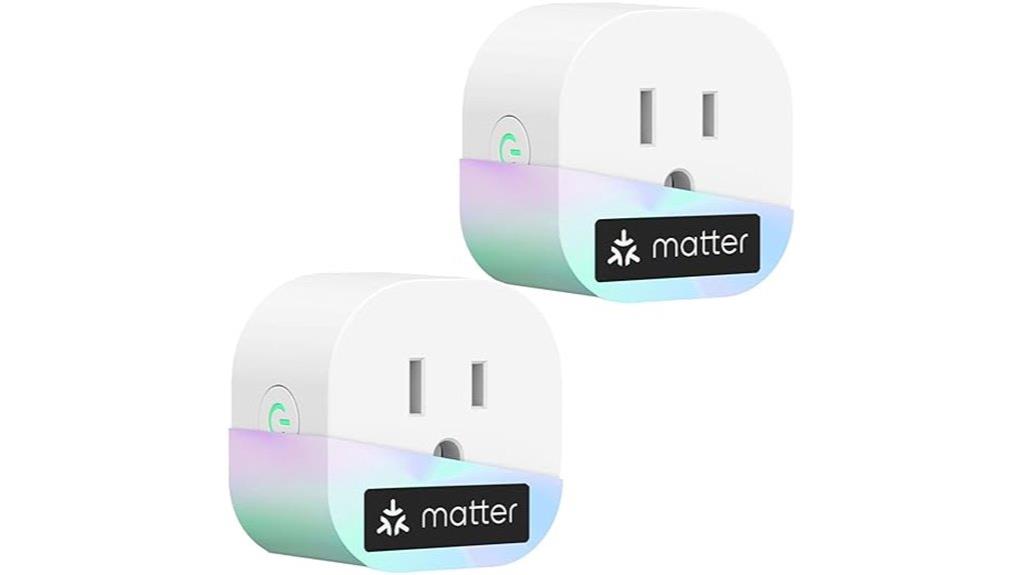 two pack matter smart plugs