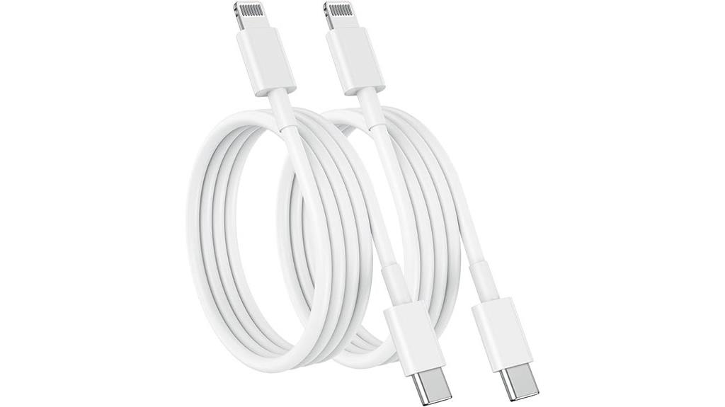two pack usb c lightning