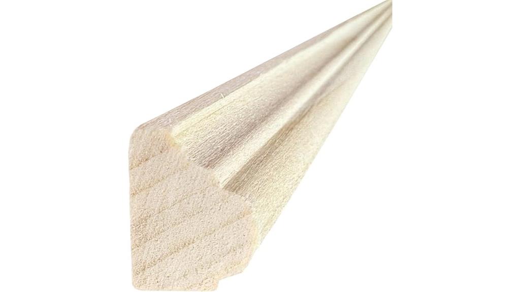 unfinished poplar hardwood moulding